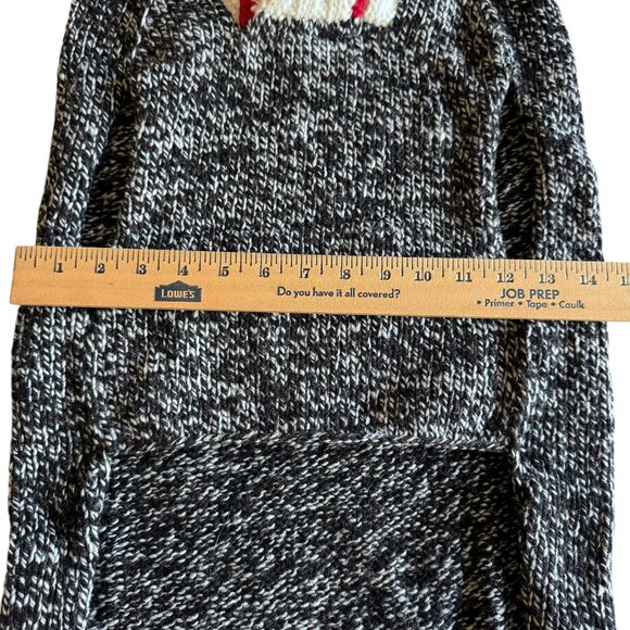 Chilly Dog 100% Wool Hand knit Boyfriend Sweater Shawl Collar Classic Fair Trade - Picture 9 of 16